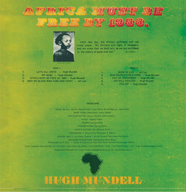 Hugh Mundell ‎– Africa Must Be Free By 1983 (1978) - New LP Record Europe Import Random Colored Vinyl - Reggae / Roots Reggae