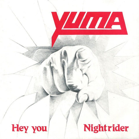 Yuma – Hey You / Night Rider - Mint- 7" Single Record 1986 Cry Germany Vinyl - Rock / Heavy Metal