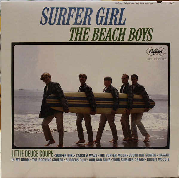The Beach Boys ‎– Surfer Girl (1963) - VG+ LP Record 1976 Capitol USA Vinyl - Rock / Surf Rock - Shuga Records