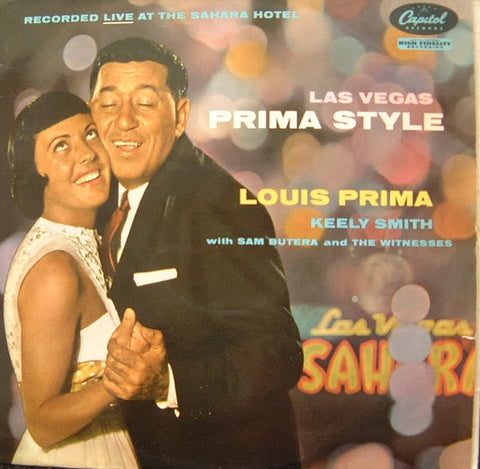 Louis Prima And Keely Smith With Sam Butera And The Witnesses – Las Vegas Prima Style - VG LP Record 1958 Capitol UK Import Mono Vinyl - Jazz / Big Band