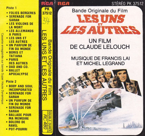 Francis Lai & Michel Legrand – Les Uns Et Les Autres (Bande Originale Du Film) - Used Cassette RCA 1981 France - Soundtrack