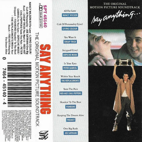 Various – Say Anything… - Used Cassette 1989 WTG Tape - Soundtrack