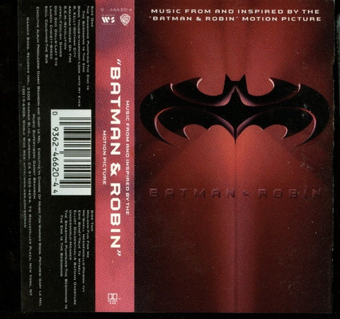 Various ‎– Batman & Robin: Music From And Inspired By The "Batman & Robin" Motion Picture - Used Cassette 1997 Warner Bros. Tape - Soundtrack