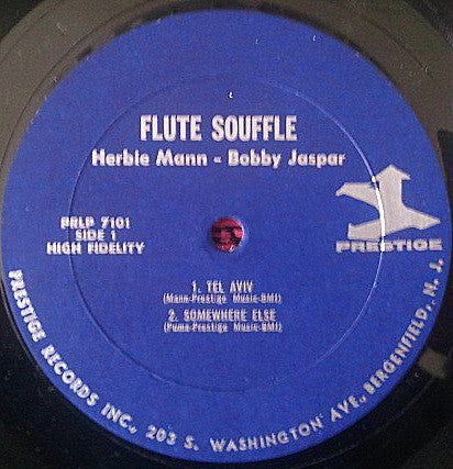 Herbie Mann & Bobby Jaspar – Flute Souffle (1957) - VG+ LP Record 1966 Prestige/Staus USA Mono Vinyl - Jazz