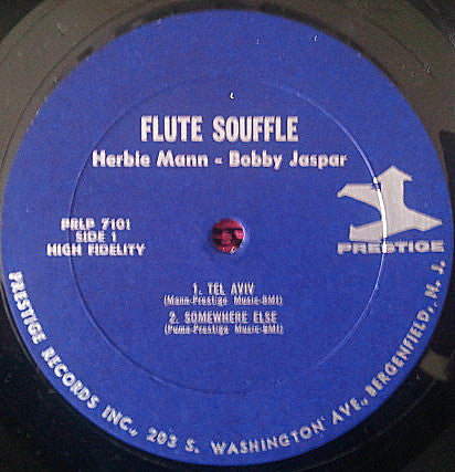 Herbie Mann & Bobby Jaspar – Flute Souffle (1957) - VG+ LP Record 1966 Prestige/Staus USA Mono Vinyl - Jazz - Shuga Records
