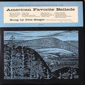Pete Seeger ‎– American Favorite Ballads (1957) - VG+ Lp Record 1961 Folkways USA Vinyl & Booklet - Folk