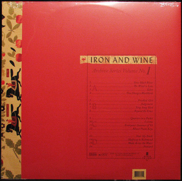 Iron And Wine ‎– Archive Series Volume No. 1 - New 2 LP Record 2015 Black Cricket USA Vinyl & Download - Indie Rock / Folk Rock