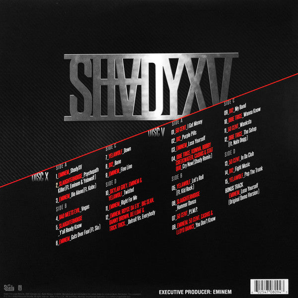 Various ‎– Shady XV - New 4 Lp Record 2015 Shady USA Vinyl - Hip Hop / Hardcore Hip-Hop - Shuga Records