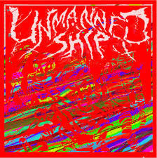 Unmanned Ship - Cystal Pepsi / Pad Thai Fighter - New Vinyl Record 2015 Maximum Pelt 7" Single - Limited to 300 Copies, Colored vinyl! - Chicago IL Experimental / Space Rock/Metal