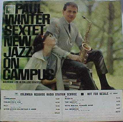 The Paul Winter Sextet – New Jazz On Campus - VG+ LP Record 1963 Columbia USA Mono White Label Promo Vinyl - Jazz / Bop /