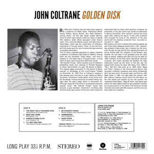 John Coltrane ‎– Golden Disk (1965) - New LP Record 2016 WaxTime Europe Import 180 gram Vinyl  & Download- Jazz / Bop - Shuga Records