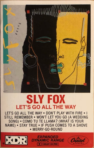 Sly Fox – Let's Go All The Way - Used Cassette 1985 Capitol Tape - Synth-pop