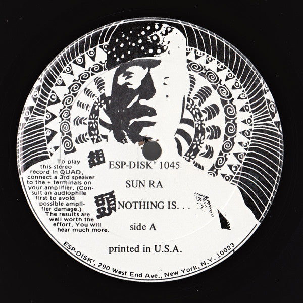Sun Ra – Nothing Is... (1966) - Mint- LP Record 1974 ESP Disk USA Quadraphonic Vinyl - Jazz / Free Jazz - Shuga Records