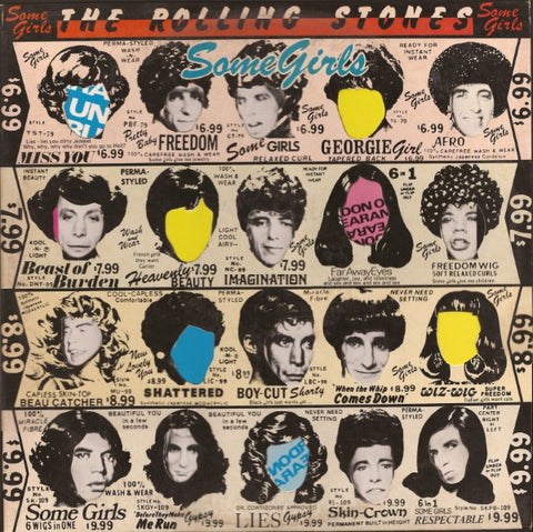 The Rolling Stones ‎– Some Girls - VG+ LP Record 1978 USA Die Cut Sleeve with Celebrity Faces Vinyl - Rock & Roll / Classic Rock