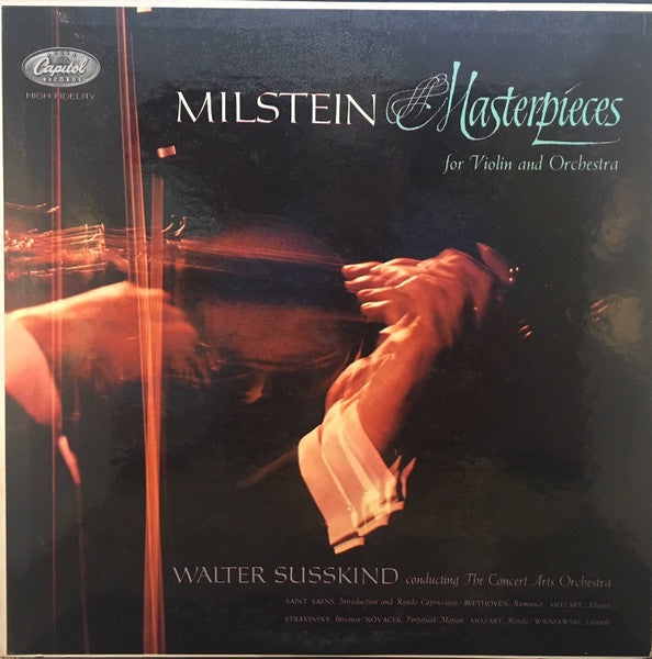Nathan Milstein & Susskind - Milstein Masterpieces For Violin And Orchestra - Mint- LP Record 1960 Capitol USA Mono Original Vinyl - Classical - Shuga Records