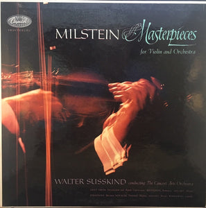 Nathan Milstein, Susskind – Milstein Masterpieces For Violin And Orchestra - Mint- LP Record 1960 Capitol USA Mono Original Vinyl - Classical