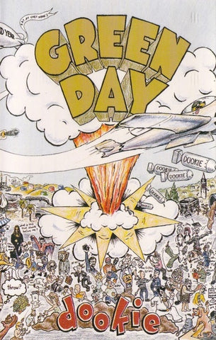 Green Day – Dookie- Used Cassette 1994 Reprise Tape- Rock
