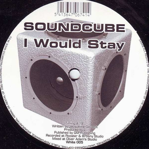 Soundcube – I Would Stay - New 12" Single 2001 White Records Europe Vinyl - Trance