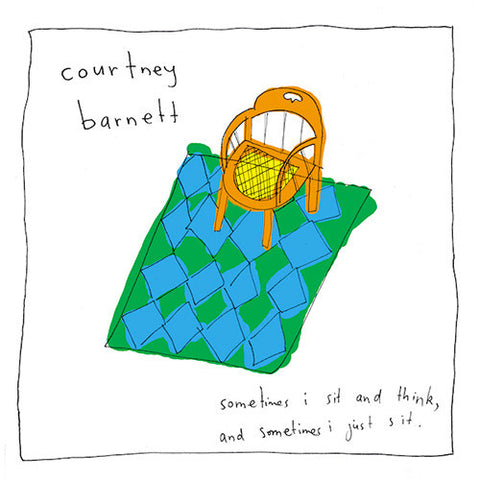 Courtney Barnett - Sometimes I Sit and Think, Sometimes I Just Sit - New Vinyl Record 2015 Mom + Pop Special Edition Gatefold w/ 2-LP Yellow Vinyl, 4 Polaroids, Cover Art Poster, + MP3 - Indie / Singer-Songwriter