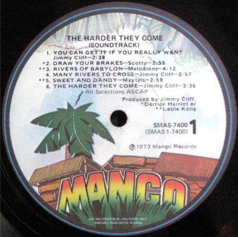 Various - Jimmy Cliff In The Harder They Come VG (No Original Cover) - 1973 Mango Stereo USA - Reggae / Soundtrack