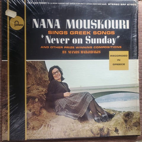 Nana Mouskouri ‎– Sings Greek Songs By Manos Hadjidakis  - VG+ LP Record 1963 Fontana USA Vinyl - World / Folk / Smooth Jazz