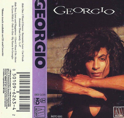Georgio – Georgio - Used Cassette 1988 Motown Tape - Electro / Synth-pop / Funk