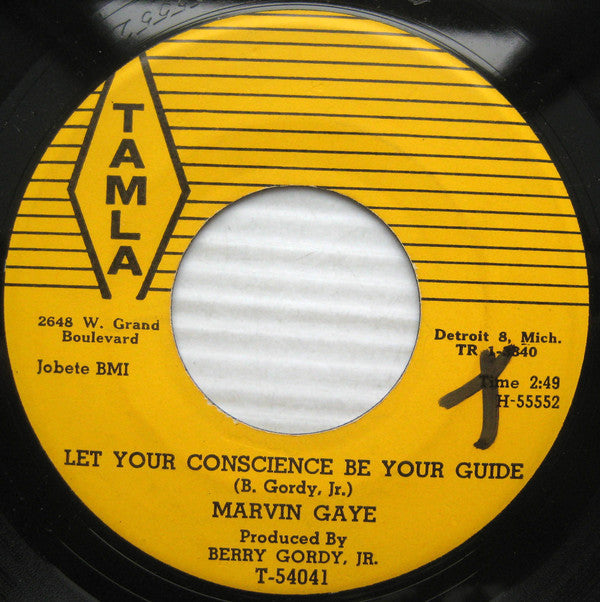 Marvin Gaye - Let Your Conscience Be Your Guide / Never Let You Go - New Vinyl Record 2015 Third Man USA Tamla Reissue Series 7" 45 RPM Single - Funk / Soul