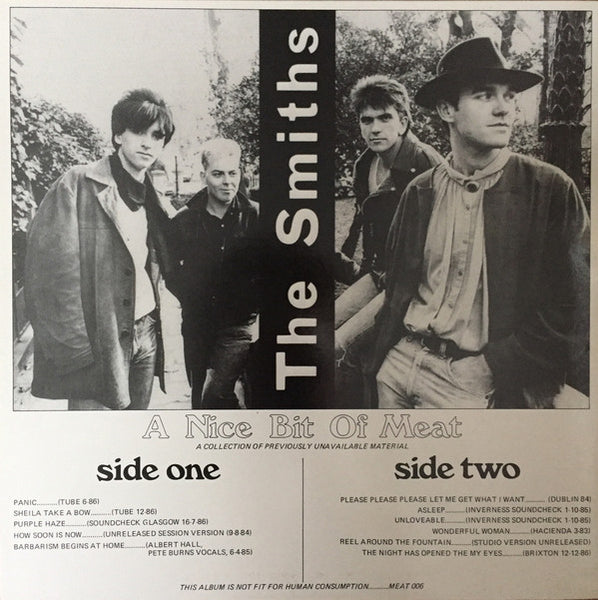 The Smiths ‎– A Nice Bit Of Meat - VG+ Lp Record 1980s Bootleg Vinyl & Marilyn Monroe Nude Cover - Rock - Shuga Records