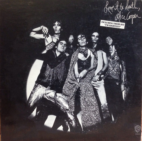 Alice Cooper ‎– Love It To Death - VG+ LP Record 1971 Warner USA Green Label Vinyl Uncensored -  Hard Rock / Classic Rock