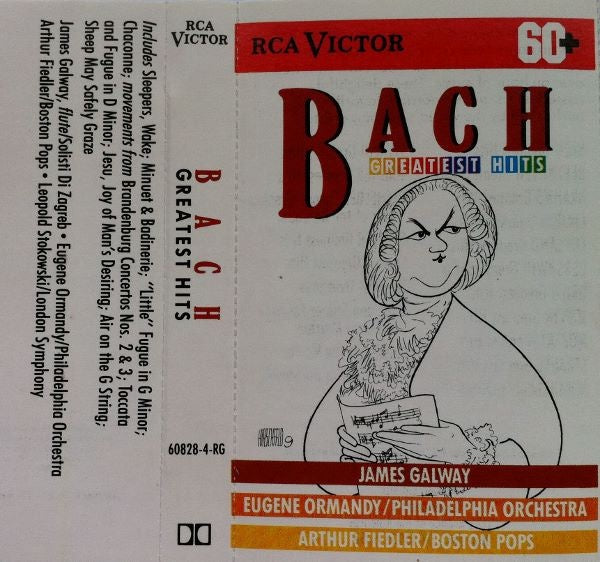 Bach – Bach Greatest Hits - New Cassette 1981 RCA Victor Tape