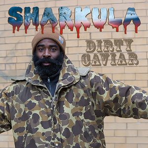 Sharkula - Dirty Caviar - New Vinyl Record 2015 Atomic Mouse Recordings - Limited Edition, Handcut by hand one at a time! Limited Edition, There may be imperfections, this is a piece of handmade art. MP3 Download Code Included - Chicago IL Rap/Hip-Hop - Shuga Records