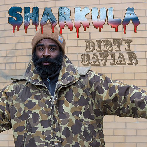Sharkula - Dirty Caviar - New Vinyl Record 2015 Atomic Mouse Recordings - Limited Edition, Handcut by hand one at a time! Limited Edition, There may be imperfections, this is a piece of handmade art. MP3 Download Code Included - Chicago IL Rap/Hip-Hop