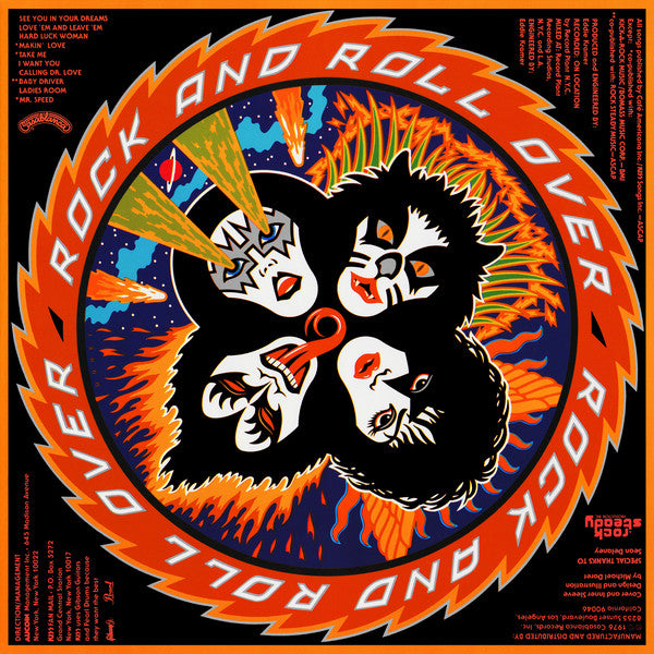 Kiss – Rock And Roll Over - VG+ LP Record 1976 Casablanca USA Vinyl, Sticker, Original Inner Sleeve, Merch Form - Hard Rock / Heavy Metal