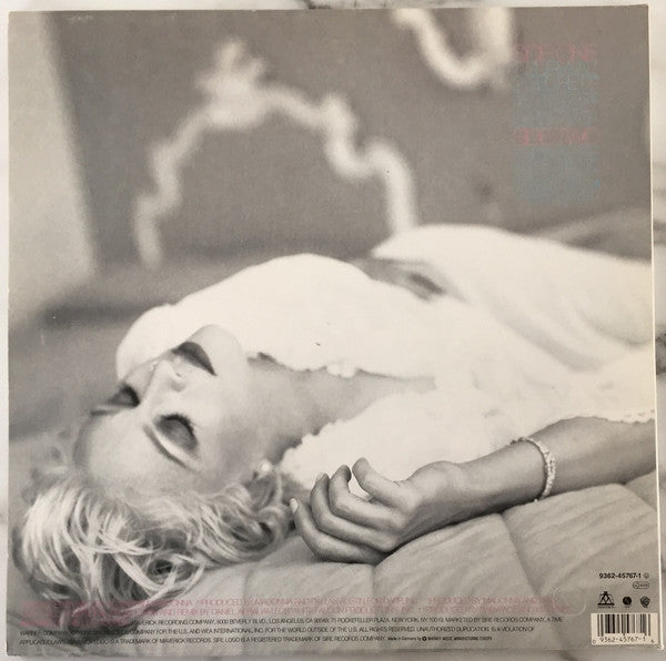 Madonna – Bedtime Stories - VG+ LP Record 1994 Sire/Maverick German Import Vinyl - Pop / Synth-pop - Shuga Records