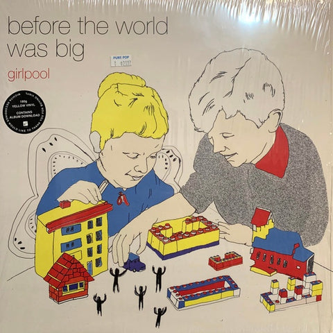 Girlpool – Before The World Was Big - Mint- LP Record Wichita UK Yellow Vinyl & Insert - Indie Rock / Folk Rock