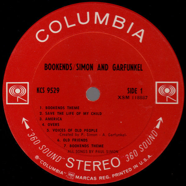 Simon & Garfunkel ‎– Bookends - VG+ LP Record 1968 Columbia USA Stereo Vinyl - Pop Rock / Folk Rock  / Soft Rock