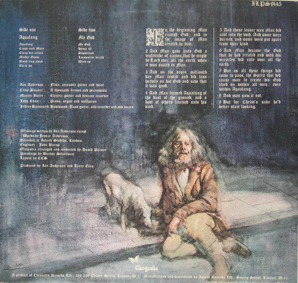Jethro Tull – Aqualung - VG+ LP Record 1971 Chrysalis UK Vinyl - Prog Rock / Folk Rock