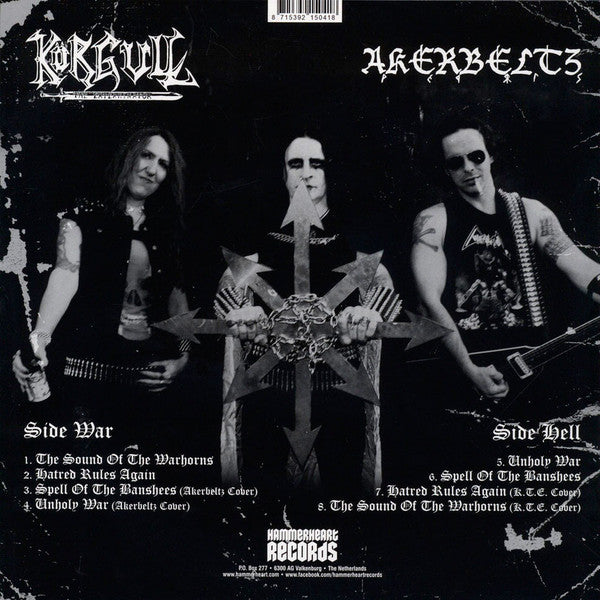 Körgull The Exterminator / Akerbeltz ‎– War & Hell - New Lp Record 2015 Hammerheart Netherlands Import 180 gram Vinyl & Inserts - Black Metal / Thrash - Shuga Records