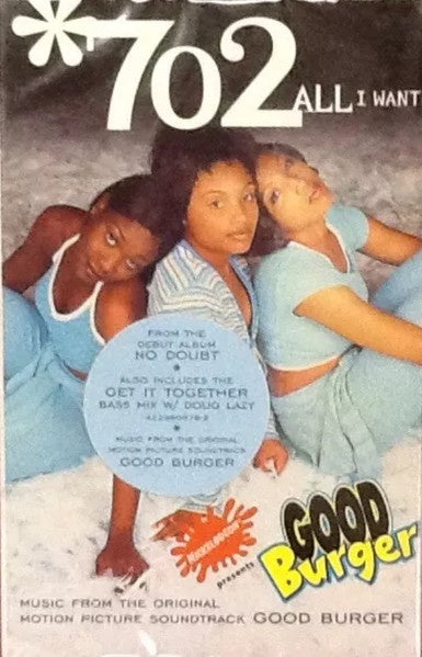 702 – All I Want- Used Cassette Single 1997 Biv Ten Tape- R&B/ Soul