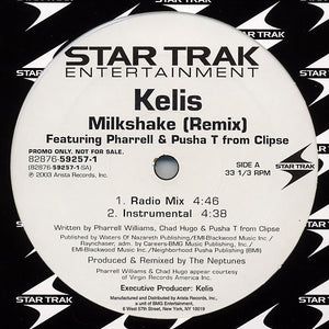 Kelis ‎– Milkshake (Remix) - Mint- 12" Single Record 2003 USA Promo Vinyl - Hip Hop - Shuga Records