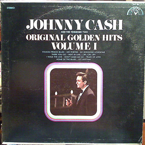 Johnny Cash & The Tennessee Two ‎– Original Golden Hits - Volume I - VG+ LP Record 1969 Sun USA Vinyl - Country / Rockabilly