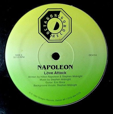 Napoleon – Love Attack - VG + 12" Single Record 1992 Octagon USA Vinyl - Boogie / Funk