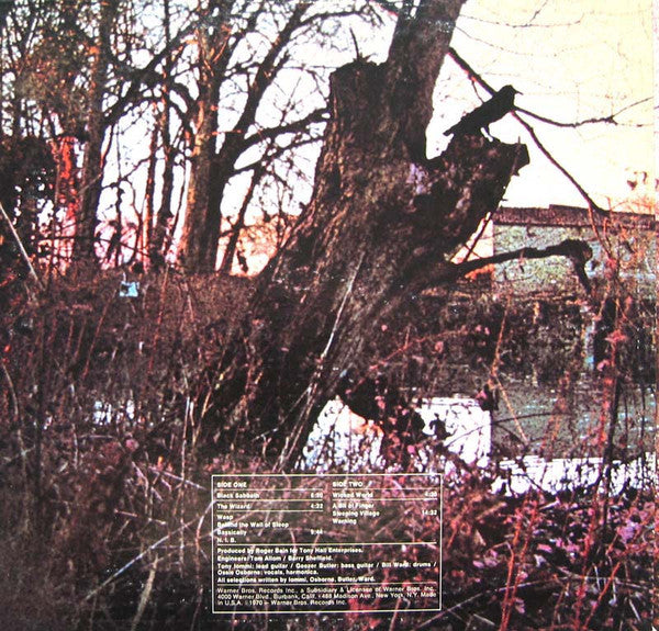 Black Sabbath – Black Sabbath - VG+ LP Record 1970 Warner USA Original Vinyl - Rock / Heavy Metal / Hard Rock - Shuga Records