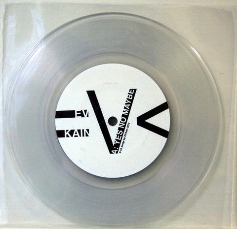 Ev Kain – Yes No Maybe / Sun's Holiday - New 7" Single Record 2012 ORG Music Clear Vinyl - Math Rock
