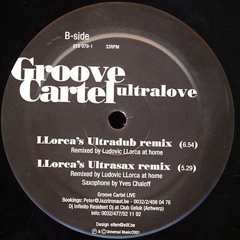 Groove Cartel – Ultralove - New 12" Single Record 2001 Universal Belgium Vinyl - House / Deep House