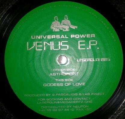 Universal Power – Venus E.P. - Mint- 12" Single Record 2000 Lasergun Germany Vinyl - Electro / Techno