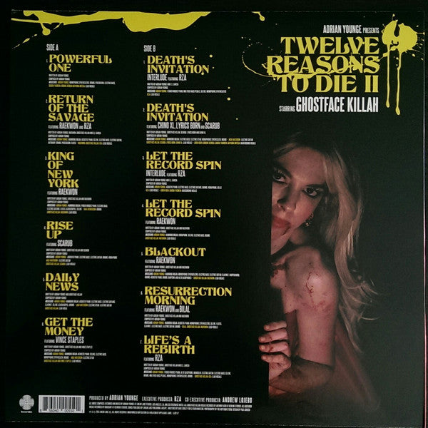 Ghostface Killah & Adrian Younge ‎– Twelve Reasons To Die II - New Lp Record 2015 Linear Labs USA Vinyl - Hip Hop / RZA