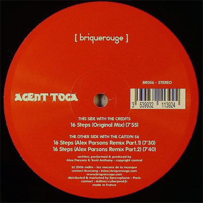 Agent Toga – 16 Steps - Mint- 12" Single 2006 France Import - Tech House