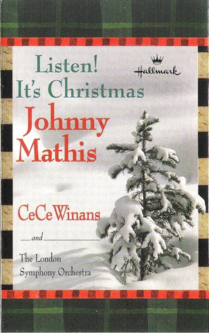 Johnny Mathis, CeCe Winans And The London Symphony Orchestra ‎– Listen! It's Christmas - Used Cassette 1999 Hallmark Tape - Holiday