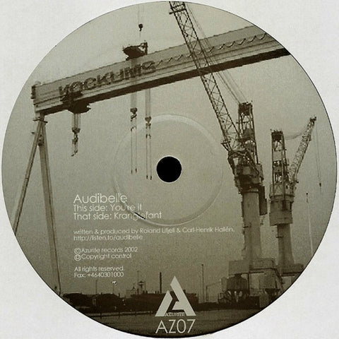 Audibelle – You're It / Kranglefant - New 12" Single Record 2002 Azurite Sweden Vinyl - Techno
